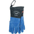 Caiman Premium Split Cowhide MIG/Stick Welding Gloves, Fleece Lining, Kontour Design, Kevlar Stitching, Blue/Black, Large (1506)...