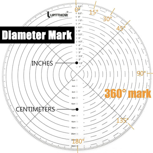 Round Center Finder Tool Woodworking Compass for Wood Turner Bowl lathe Acrylic Drawing Circle Diameter (200mm/8")...