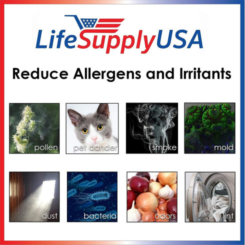 LifeSupplyUSA HEPA Filter Replacement Compatible with Hunter Permalife 30967, 30757, 30755, 30756, 37755...