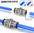 TAILONZ PNEUMATIC 4MM OD Straight Through Baffle Quick Insertion Trachea Connector PM-4?Pack of 10?...