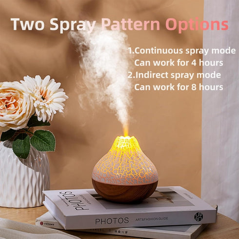 Mini Colorful Cool Humidifier, Volcano Shape Humidifier,USB Personal Desktop Humidifier Volcano Spray Mode, 7 Colors,Super Quiet for Office Room, ...