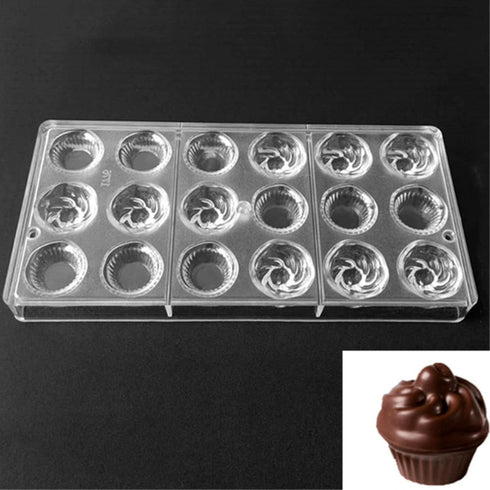 Polycarbonate Chocolate Mold DIY Candy Mould Clear Hard Plastic Bakeware Pastry Tools (19390)...