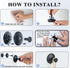 SAYAYO Suction Cup Hooks for Shower, Matte Black Suction Towel Hook for Glass Window, SUS 304 Stainless Steel Bathroom Hooks for Glass Door, Mirro...