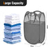 TECHMILLY Pop Up Foldable Laundry Basket, Mesh Laundry Hamper with Reinforced Handles for Dirty Clothes Storage in Dorm, Laundry Room, Bathroom, G...