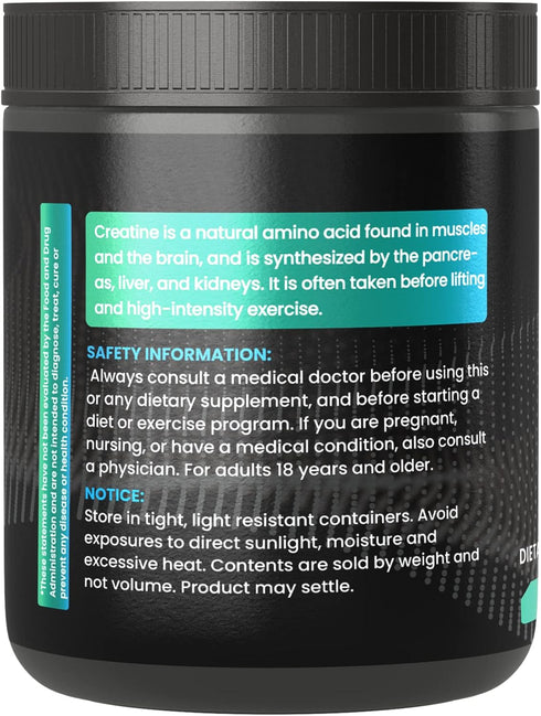 PURE ORIGINAL INGREDIENTS Creatine Monohydrate Powder, 13.8 oz, Dietary Supplement, Micronized...