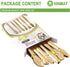 Gold Plated Mini Serving Tongs Set 6-Inch Appetizers Tongs Stainless Steel Small Sugar Cube Tongs Ice Tongs, Set of 6...