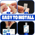 50Pcs Self Adhesive Clips 1Inch Double-Sided Adhesive Spring Clips Plastic Photo Sticky Clips Small Wall Tapestry Clips for Home Teachers Office C...