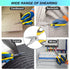 Scissors Heavy Duty 8'', Carpet Scissors, Multipurpose Scissors with Protective Cover, Stainless Steel Serrated Blades, Easy Cutting Cardboard, Le...