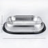 304 Stainless Steel Metal Food Dishes, with Cleaning Kit, Shallow Dog Food Bowls, Feeder Dog Bowls Water Bowl, for Small/Med Sized Cats Dogs (8.2 ...