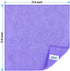 HOMEXCEL Microfiber Cleaning Cloth Purple, 12 Pack Premium Microfiber Towels for Cars, Lint Free, Scratch-Free, Highly Absorbent, Reusable Cleanin...