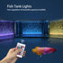 9.05 inch Submersible Aquarium Light, Fish Tank Light with Air Bubble Hole, RGB Color Changing Brightness Adjustable IP68 Waterproof Remote Contro...