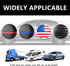 4PCS American Flag Car Wheel Center Caps,Wheel Hub Caps Sticker Compatible with 56mm/2.2 Inch Wheel Hub Caps,Automotive Exterior Accessories Cente...