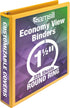 Samsill Economy 3 Ring Binder Organizer, 1.5 Inch Round Ring Binder, Customizable Clear View Cover, Yellow Binder...