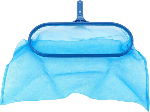 Blue Plastic Leaf Skimmer Fine Mesh Net Deep Bag Swimming Pool Pond Tub Cleaning Tool for Pool Walls, Bathroom, Floor, Tub, Shower and Kitchen Sur...