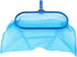 Blue Plastic Leaf Skimmer Fine Mesh Net Deep Bag Swimming Pool Pond Tub Cleaning Tool for Pool Walls, Bathroom, Floor, Tub, Shower and Kitchen Sur...