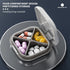 Daily Pill Organizer 4 Compartments, Portable Travel Pill Case, Mini Pill Container for Purse Pocket, Compact Travel Medicine Organizer for Vitami...