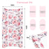 Changing Pad Cover, Baby Changing Table Cover, Diaper Changing Pad Sheet for Girls, Super Soft Breathable, Pink Floral...