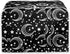 Moon Star Toaster Cover 4 Slice Black for Kitchen Moon and Star Print Toaster Dust Cover, Washable & Waterproof for Kitchen Universal Size Microwa...