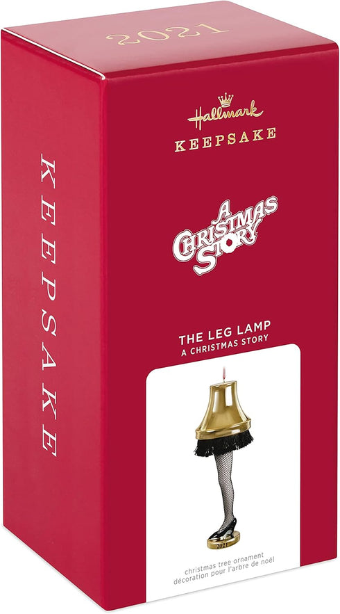 Hallmark Keepsake Christmas Ornament Year Dated 2021, A Christmas Story The Leg Lamp, Porcelain...
