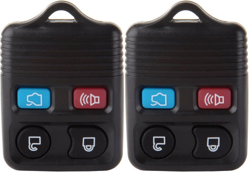 SCITOO Key Fob Keyless Entry Remote Shell Case & Pad 2X4 Button fit for Ford for Mercury for Mazda for Lincoln 98-16 CWTWB1U331-9...