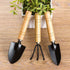 Garden Tool Set 3 Pcs Gardening Succulent Kit Wooden Handles for Small Hand Shovel Transplant Shovel Cultivator Hand Rake for Family Use...