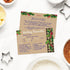 Kraft Look Holiday Favorites Recipe Cards / 50 Rustic Faux Kraft Christmas Recipe Card Pack / 4" x 6" Flat Double Sided Vintage Design Baking Dire...