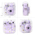 Clear Case for Fujifilm Instax Mini 12/11/9/8 Instant Camera Bag - Instax Mini 11 case with Adjustable Shoulder Straps (Transparent Daisy)(No Came...