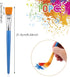 10 Pcs Flat Paint Brushes for Acrylic Painting, 1 Inch Art Paint Brushes Artist Painting Brush for Acrylic Watercolor Oil Detail Painting...