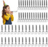 60 Packs Silver Noise Makers, Metallic Fringed Party Blowers, Horns Musical Blowouts Whistles for Birthday Party, Sporting Events, Graduation, Par...