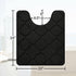 OLANLY Memory Foam Toilet Rugs U-Shaped 24x20, Ultra Soft and Absorbent Bathroom Rugs, Non-Slip Thick Toilet Bath Mat, Machine Wash Dry, Contour B...