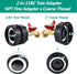 275-330 Gallon IBC Tote Water Tank Adapter(2.4" Fine Thread)?IBC Tote Adapter with 1/2 NPT Thread Garden Hose Ball Valve(Lead-Free),IBC Tote Fitti...