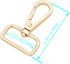12 Pcs D Ring Swivel Lobster Claw Clasp, Push Gate Snap Hooks Trigger Clips(Gold, 1 1/4 inch)...