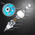 MikeWin Motion Sensor Light Bulbs Outdoor 4 Packs 13W(100W Equivalent) Security LED Bulb, Indoor E26, A19, 5000K Daylight Dusk to Dawn Bulb for Ga...