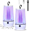 2 Pcs Electric Bug Zapper for Indoors Outdoor Mosquito Zapper Insect Purple Light Mosquito Trap Portable Fly Killer with Security Grid for Home Be...