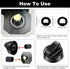 Jetec 4 Pack Control Knobs Replacement with 12 Adapters for Oven/Stove/Range, Please Check Carefully Whether The Dimensions in Figure Match(Black)...