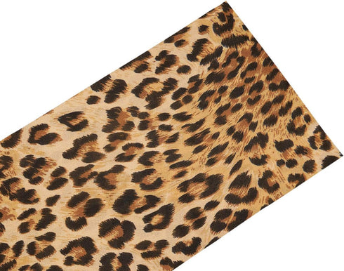 Leopard Print Table Runner-Cotton linen-Long 90 inche Cheetah Print Dresser Scarves,Animal Tablerunner for Kitchen Coffee/Dining/Sofa/End Table Be...