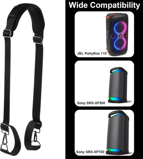TXEsign Travel Carrying Shoulder Strap for JBL PartyBox 110 Bluetooth Speaker, Carry Strap Carrier Holder Sling Strap for JBL Paytybox Speaker...