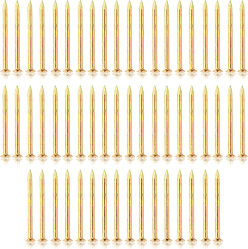 150pcs Gold Hardware Nails, 2.16 Inches Brass Plated Nails, Wall Nails for Hanging, Wood Nails, Roofing Nails, Long Nails, Wall Nails...