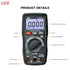 CEM DT-913T Digital Multimeter TRMS 4000 Counts Voltmeter Auto-Ranging Fast Accurately Measures LCD display Voltage Current Amp Resistance Diodes ...