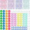 142 Pcs Bobbin Clamps Holders Thread Buddies, Bobbin Holder Clips Color Thread Clips Holder Silicone Spool Huggers Thread Holders for Embroidery Q...