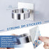 Hair Dryer Holder Wall Mounted, Blow Dryer Holder, Stainless Steel Hair Tool Organizer, Adhesive Hairdryer Holder for Bathroom Barber Shops, Hair ...