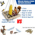 Platform Squirrel & Bird Feeders, Quality Cedar Made Wood Tray Garden Hanging Animal for Yard Outside Decoration Attrcting for Wild Birds...