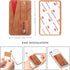 Phone Card Holder, Dual Pockets Phone Wallet Stick On with Snap Closure Adhesive Phone Wallet Work with iPhone and Most Smartphones - Brown Red Pa...