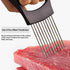 Onion Holder for Slicing, Lemon Slicer Onion Cutter for Slicing, Vegetable Cutter for Potato and Tomato, Avocados, Eggs, Food Slicer Assistant Too...