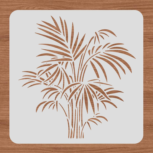 BENECREAT 12x12" Tropical Plant Painting Stencils, Leaf Pattern Reusable Plastic Drawing Stencils DIY Square Templates for Painting on Scrapbook F...