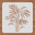 BENECREAT 12x12" Tropical Plant Painting Stencils, Leaf Pattern Reusable Plastic Drawing Stencils DIY Square Templates for Painting on Scrapbook F...