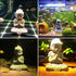 Aquarium Statue Monkey King Aquarium Decorations Asian Buddha Fish Decorations for Tank Collectible Figurines Sun Wukong Statue Solid Aquarium Dec...