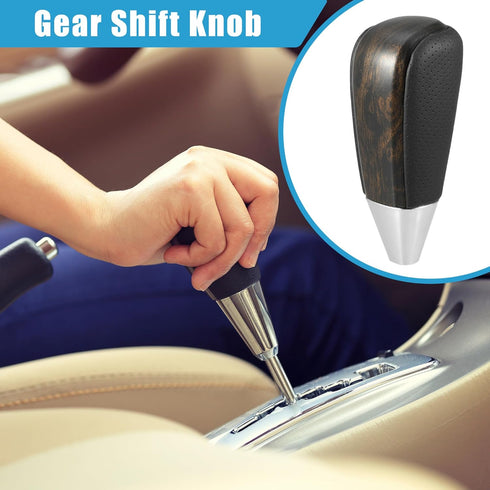 Automatic Transmission Gear Shift Knob Black Wood Pattern for Toyota Land Cruiser 2003-2021 Plastic Black...