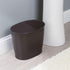 IDesign Oval Plastic Trash Can for Bath, Bedroom, Office - The Kent Collection – 12" x 8" x 10", Bronze...