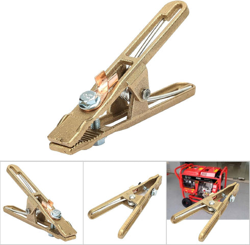 260/300/500A Brass A Shape Ground Clip Clamp Welding Earth Clamp Ground Clamp for Welding Machine Accessories(260A)...